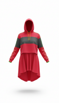 Pulse Red cropped hoodie